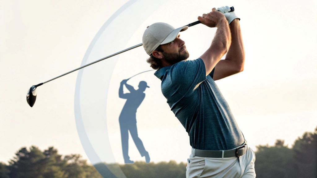 Golf Mates Pro Lessons logo with tagline 'Your Best Bet to Fixing Your Swing,' promoting professional golf swing improvement